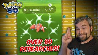 80+ Shiny Clauncher Research Completed & THIS is what we got Pokémon GO