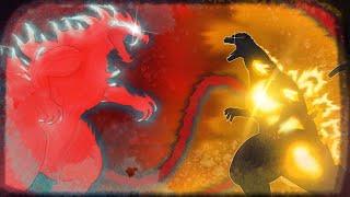 GODZILLA BATTLE ROYALE  PART 2 True Form Ultima VS Burning Godzilla