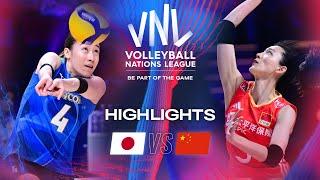  JPN vs.  CHN - Highlights  Week 2  Womens VNL 2024