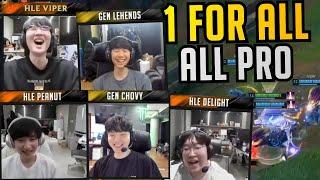 ALL KR PROS One For All - Chovy  Lehends  Viper  Peanut  Delight Stream Highlights Translated