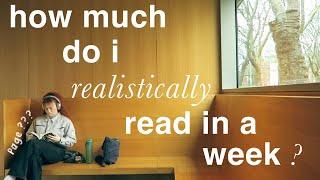 how much i realistically read in a week  a relaxing reading vlog