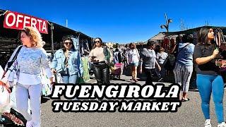 Fuengirola Spain 12 March 2024 Tuesday Market Malaga Costa Del Sol Andalusia España