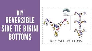 DIY Reversible Side Tie Bikini Bottoms  Kendall Bottoms  Edgewater Avenue