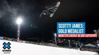Scotty James Gold Medalist - Monster Energy Mens Snowboard Superpipe  X Games Aspen 2022