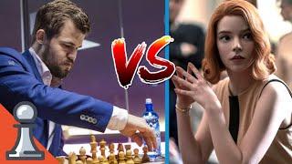 Beth Harmon Age 22 vs Magnus Carlsen Age 29