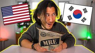Trying Korean Russian and American MREs