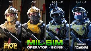 NEW MIL-SIM Operator Skins in Season 5 Coalition & Shadow Company  Modern Warfare