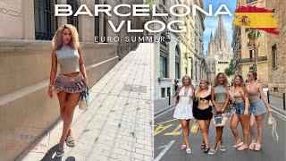 barcelona vlog euro summer 2024 beach clubs summer fashion