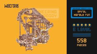 Spiral Marble Run - Wood Trick instructions 3d model perpetual motion