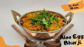 Aloo Egg Bhurji  Creamy and Buttery  SPICY SCRAMBLED EGGS WITH POTATOES  anda bhurji 