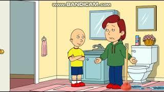 Caillou Clogs Up The Toilet And Gets Grounded