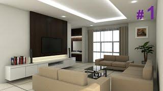 Sketchup Interior design - make a living room part 1