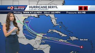 Hurricane Beryl remains monster Category 5 storm as it moves across Caribbean