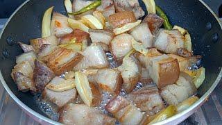 Pork Fry with Elephant Apple  Pork Dry Fry Recipe  Northeast Pork Fry Recipe 