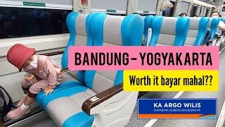 Bandung - Yogyakarta naik Kereta Argo Wilis. Super ngebut