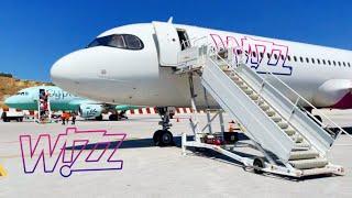 WIZZAIR A321 NEO 4K Flight Experience from Skiathos JSI to Milan MXP