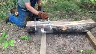 Logs to Lumber. Granberg Chansaw Mill Demo