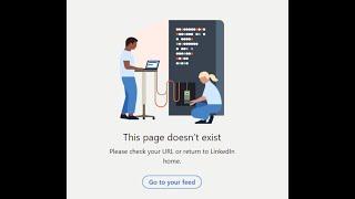 LInkedIn page not visable not exist...problem solved