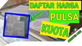 DAFTAR HARGA PULSAKUOTA konter mini