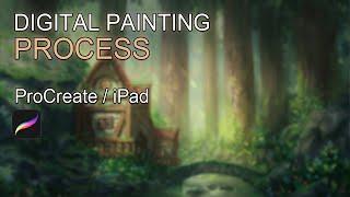 ProCreate Digital Painting - Cozy Little Place IV - Time Lapse