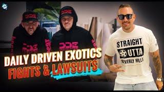 What happened with Damon Fryer from Daily Driven Exotics and Parker Nirenstein of Vehicle Virgins?