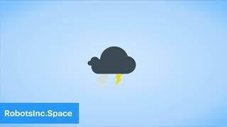Animated Weather Icons - Sun Clouds Lightning & Wind