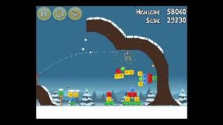 Angry Birds Chrome Seasons Greedings Bonus Level 2 Walkthrough 3 Star