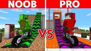 Minecraft NOOB vs PRO SUPER MEGA RAMP BUILD CHALLENGE