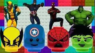 HULK FUNNY Dance  Spiderman Capitain America and Wolverine