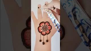 flower henna mehndi design for beginners #short #shorts #mehndi
