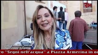 Silvana Giacobini ha presentato il suo libro Segni nellacqua al Book Festival di Piazza Armerina