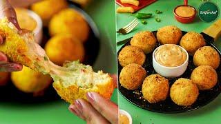 Potato Cheese Balls  Cheese Potato Balls Recipe  Crispy Potato Snacks