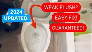 TOILET HAS WEAK FLUSH? - EASY FIX  