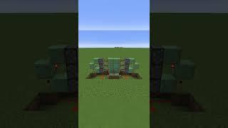 2x3 Piston Door #minecraft #tutorial #redstone #doors #pistons #shorts