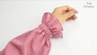 Fastest way to sew sleeve with elastic band