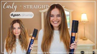 How to STRAIGHTEN your hair with the Dyson Airwrap  Who needs the Dyson Airstrait?