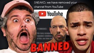 Andrew Tate Copycat Sneako Banned From YouTube