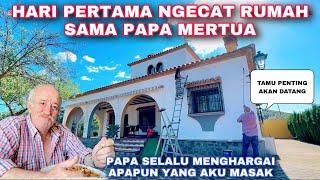 HARI PERTAMA NGECAT RUMAH SAMA PAPA MERTUA. USIA HAMPIR 70 TAHUN TAPI GAK BISA DIAM