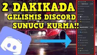 DİSCORD 2DK DA SUNUCU KURMA  RİBOW BOT