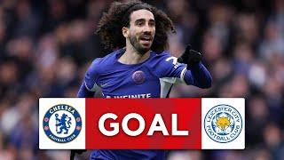 GOAL  Marc Cucurella  Chelsea 1-0 Leicester City  Quarter-final  Emirates FA Cup 2023-24