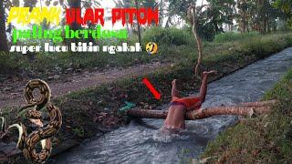 vidio lucu Prank Ular Piton Paling Berdosa  super lucu bikin ngakak funniest snake prank