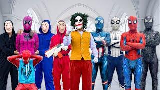 SUPERHEROs Story  PRO 6 SPIDER-MANs Story New Season 1   Live Action Mansion Battle Story 