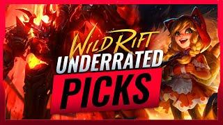 5 MOST Underrated Picks in Wild Rift - Patch 2.4A LoL Mobile