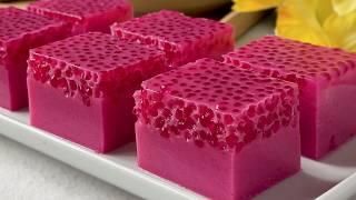 Red Ruby Sago Coconut Agar-agar  红宝石西米燕菜糕