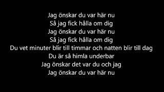 Jobe - Önskar du var här LYRICS