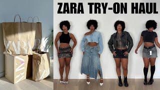 ZARA TRY-ON HAUL  COATS BOOTS SKIRTS AND MORE