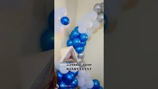 birthday decoration done by K9 ART EVENT vidhi shah 9016096369