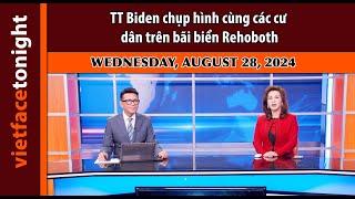 Vietface Tonight  TT Biden chụp hình cùng các cư dân trên bãi biển Rehoboth  82824