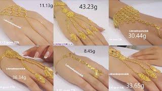 Latest gold hand jewellery designs