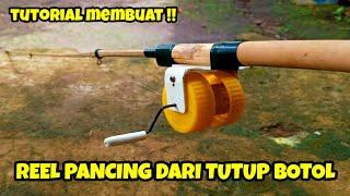 Cara Membuat Reel Pancing Dari Tutup Botol  bottle cap fishing reel